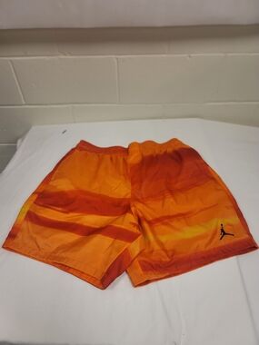 Jordan Orange Gradient Athletic Shorts